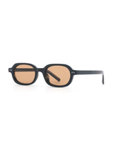 Korean V2 Black Brown Rectangle Sunglasses