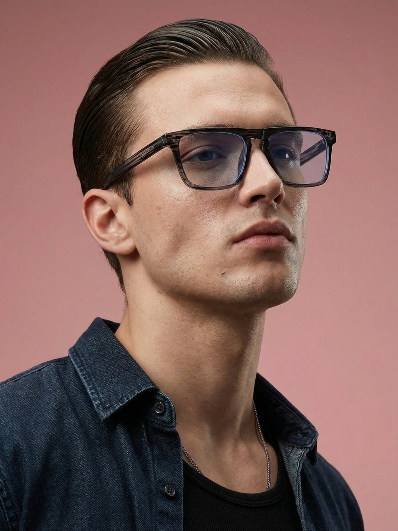 Pardon Marble Clear Premium Rectangle Sunglasses