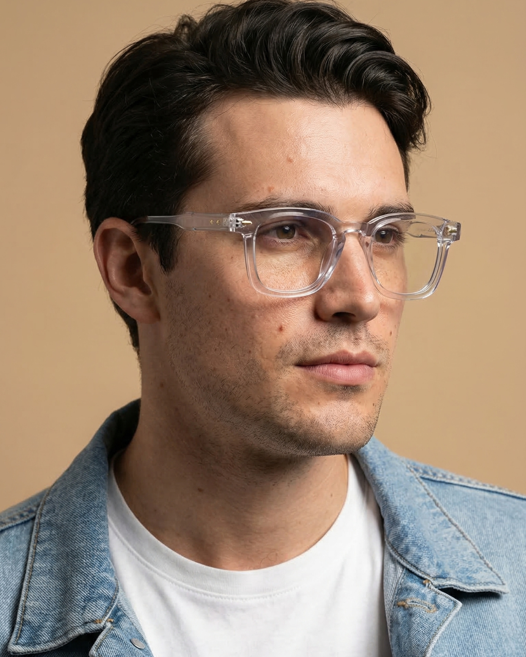 Michel Clear Square Sunglasses