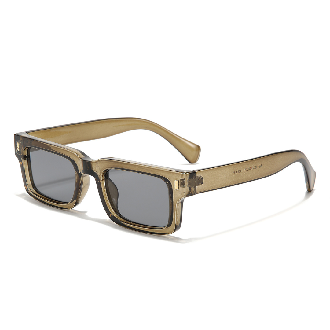 Lucifer Brown Grey  Rectangle Sunglasses