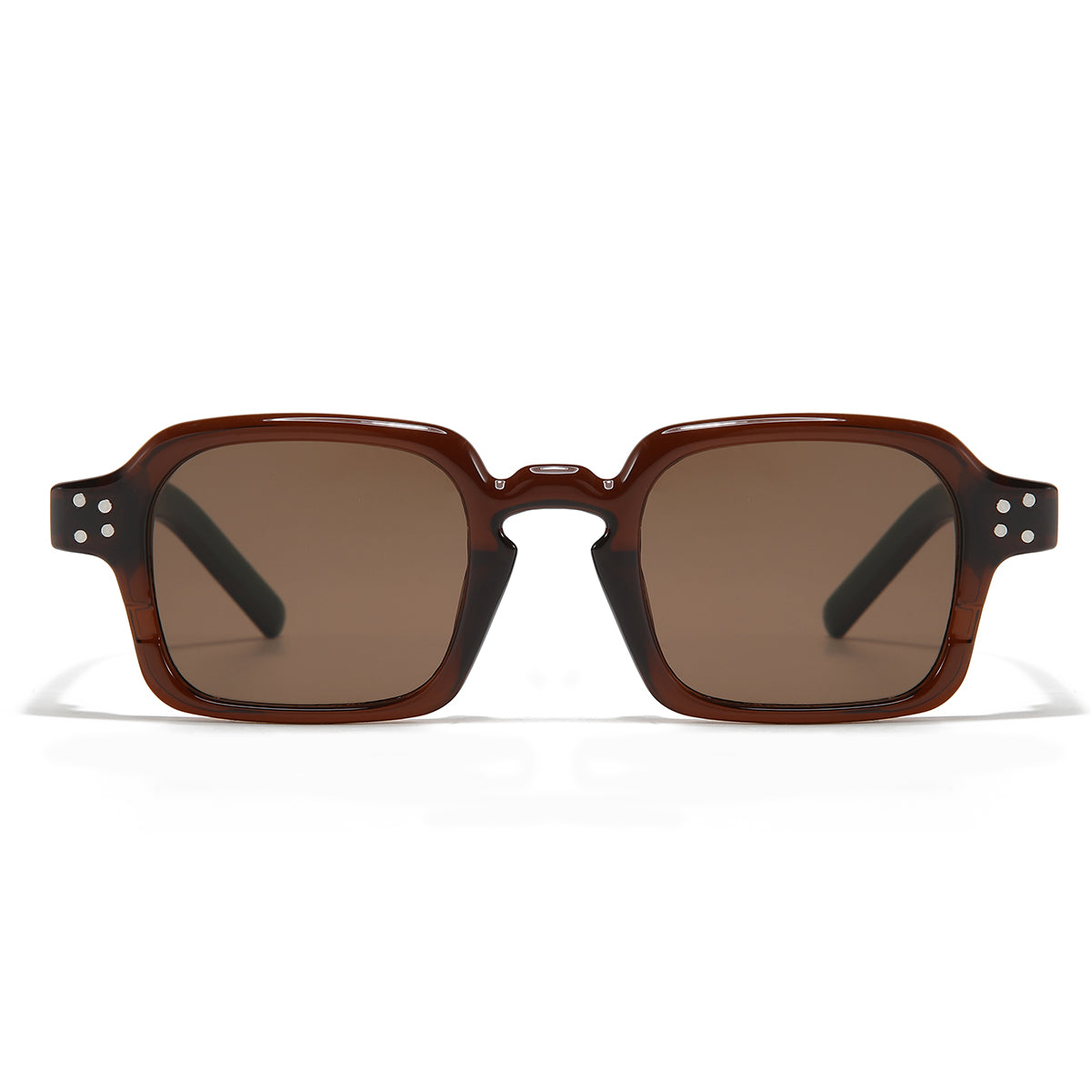 Green Brown SZ 2005 Square Sunglasses