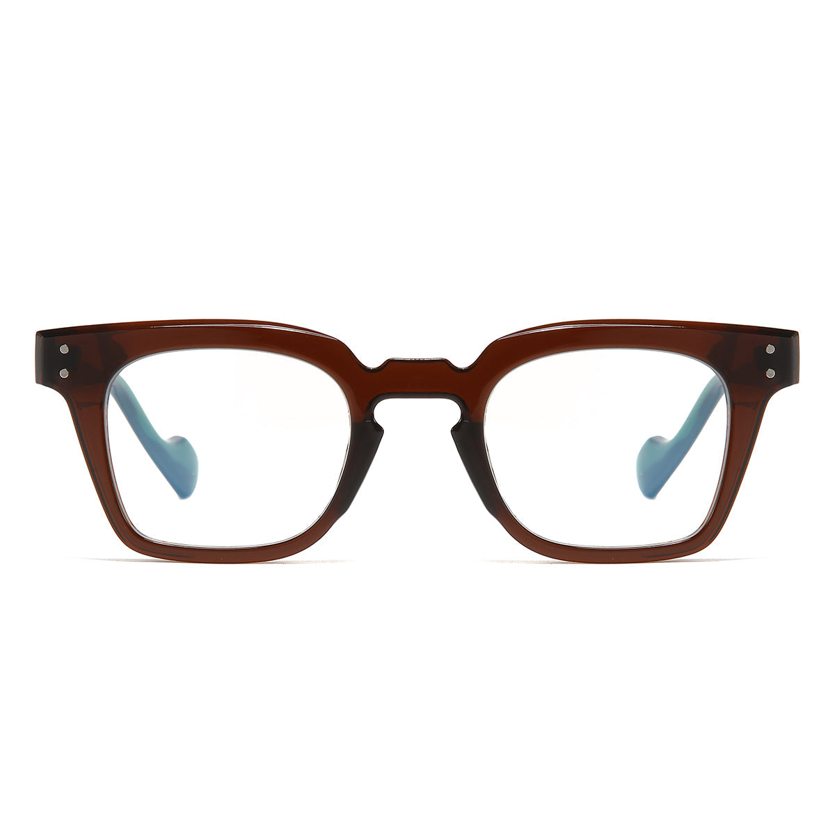Green Brown Clear SZ 2001 Square Sunglasses