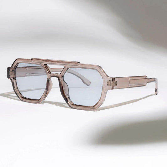 Gray Brown Blue SZ 3501 Square Sunglasses