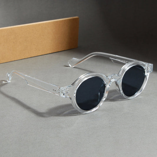 Clear Black SZ 2003 Round Sunglasses