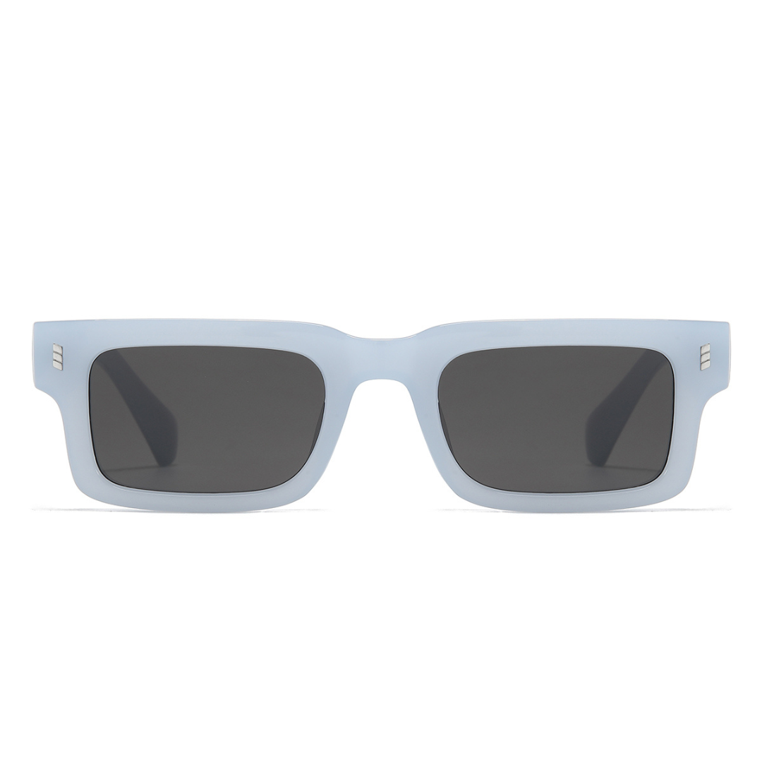 Lucifer Blue Black Rectangle Sunglasses
