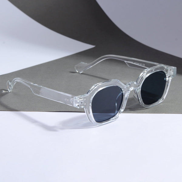Clear Black SZ 2002 Round Sunglasses