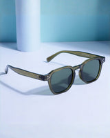 J-Bond Green Square Sunglasses