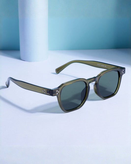 J-Bond Green Square Sunglasses