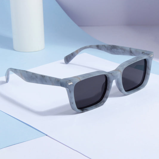 Castels Marble Black Rectangle Sunglasses