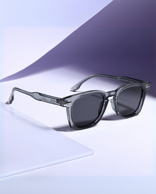 Michel Grey Black Square Sunglasses