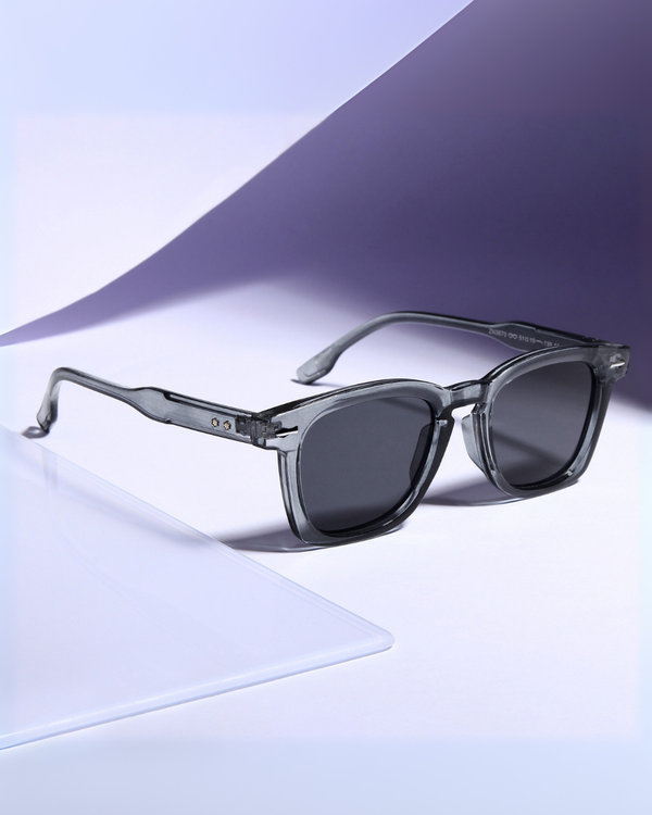 Michel Grey Black Square Sunglasses