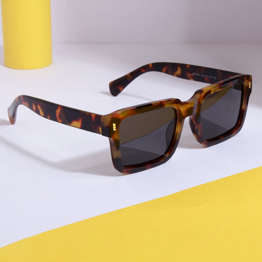 Sigma Tortoise Black Rectangle Sunglasses