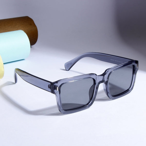 Sigma Grey Black Rectangle Sunglasses