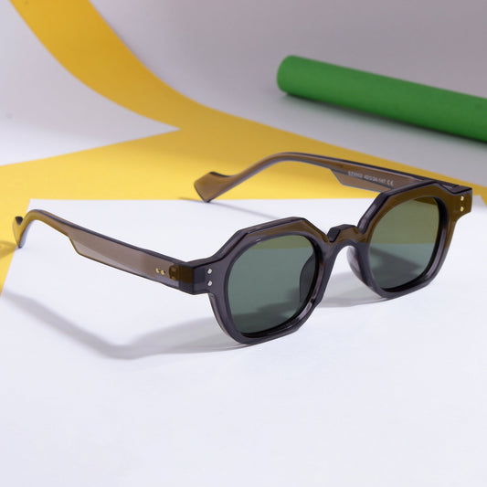 Grey Green SZ 2002 Round Sunglasses