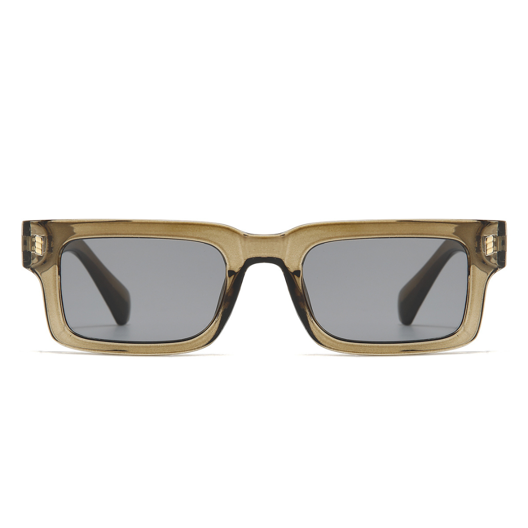 Lucifer Brown Grey  Rectangle Sunglasses
