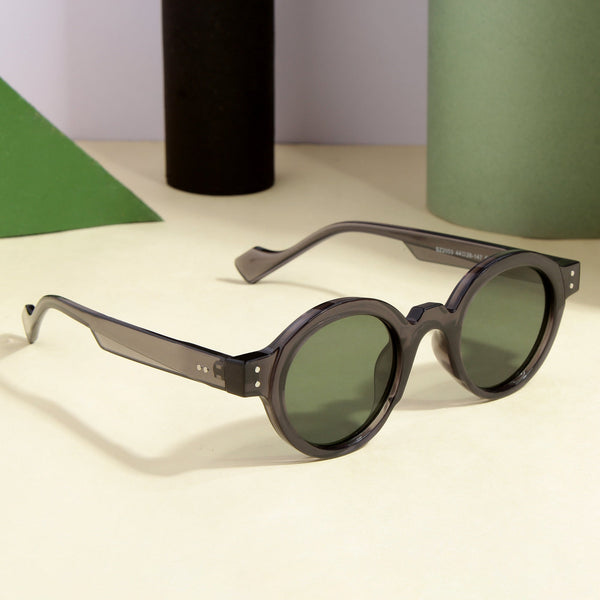 Grey Green SZ 2003 Round Sunglasses
