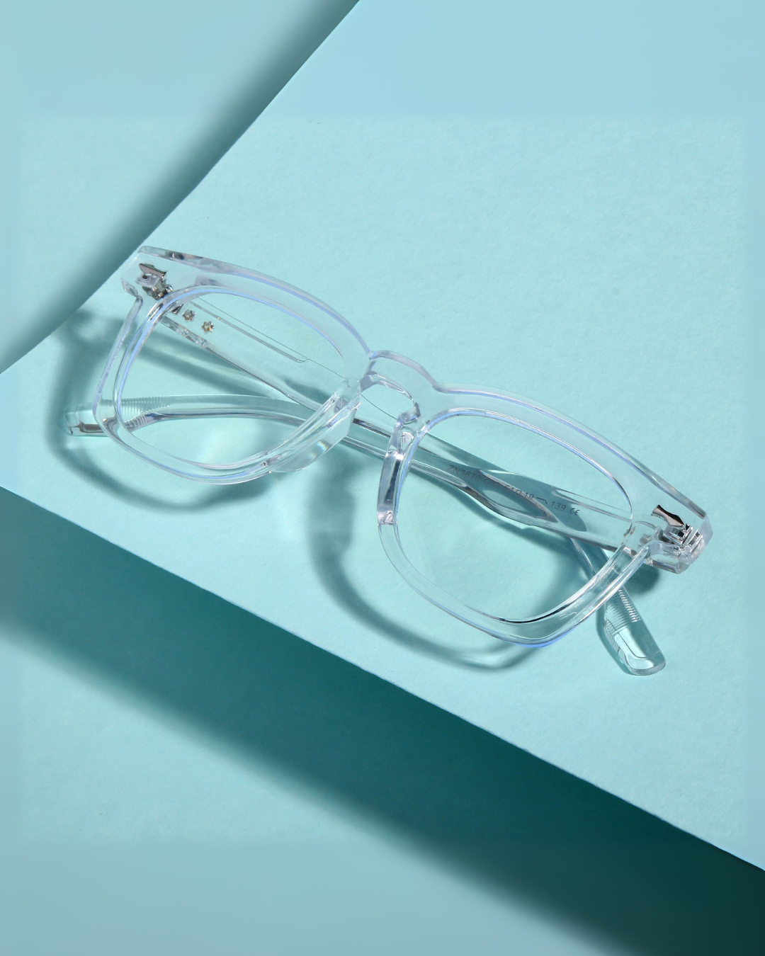 Michel Clear Square Sunglasses