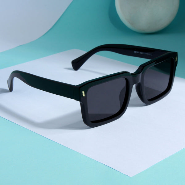 Sigma Black Rectangle Sunglasses