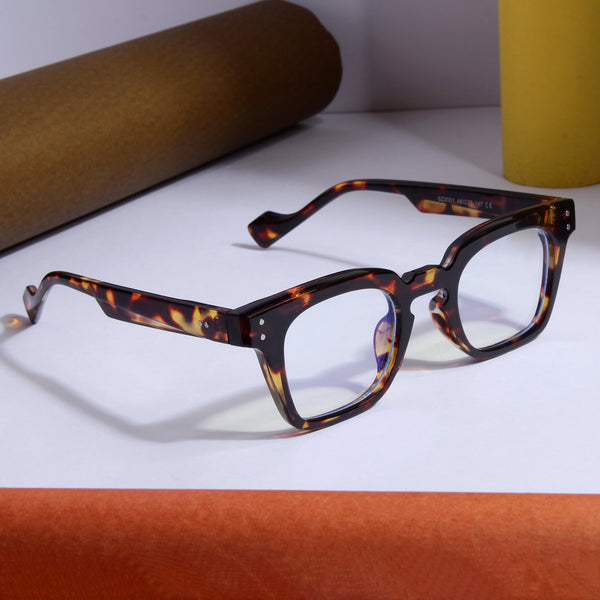 To. Brown Clear SZ 2001 Square Sunglasses