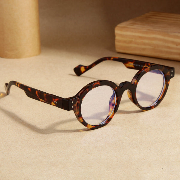 To. Brown Clear SZ 2003 Round Sunglasses