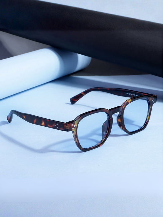 J-Bond Tortoise Brown Blue Square Sunglasses