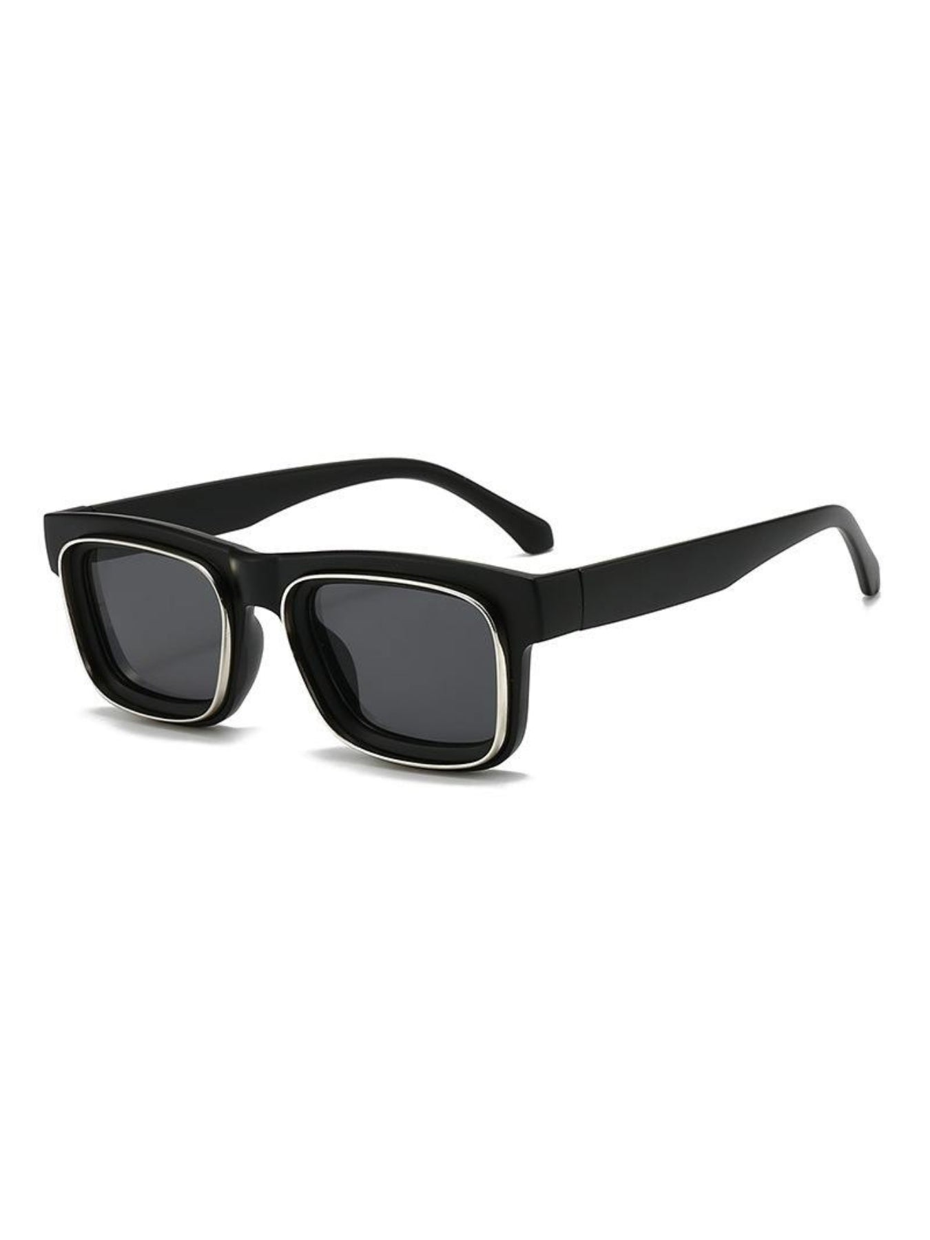 Rogue Full  Black Square Sunglasses