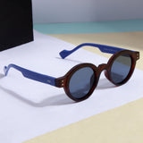 Blue Brown Black SZ 2003 Round Sunglasses