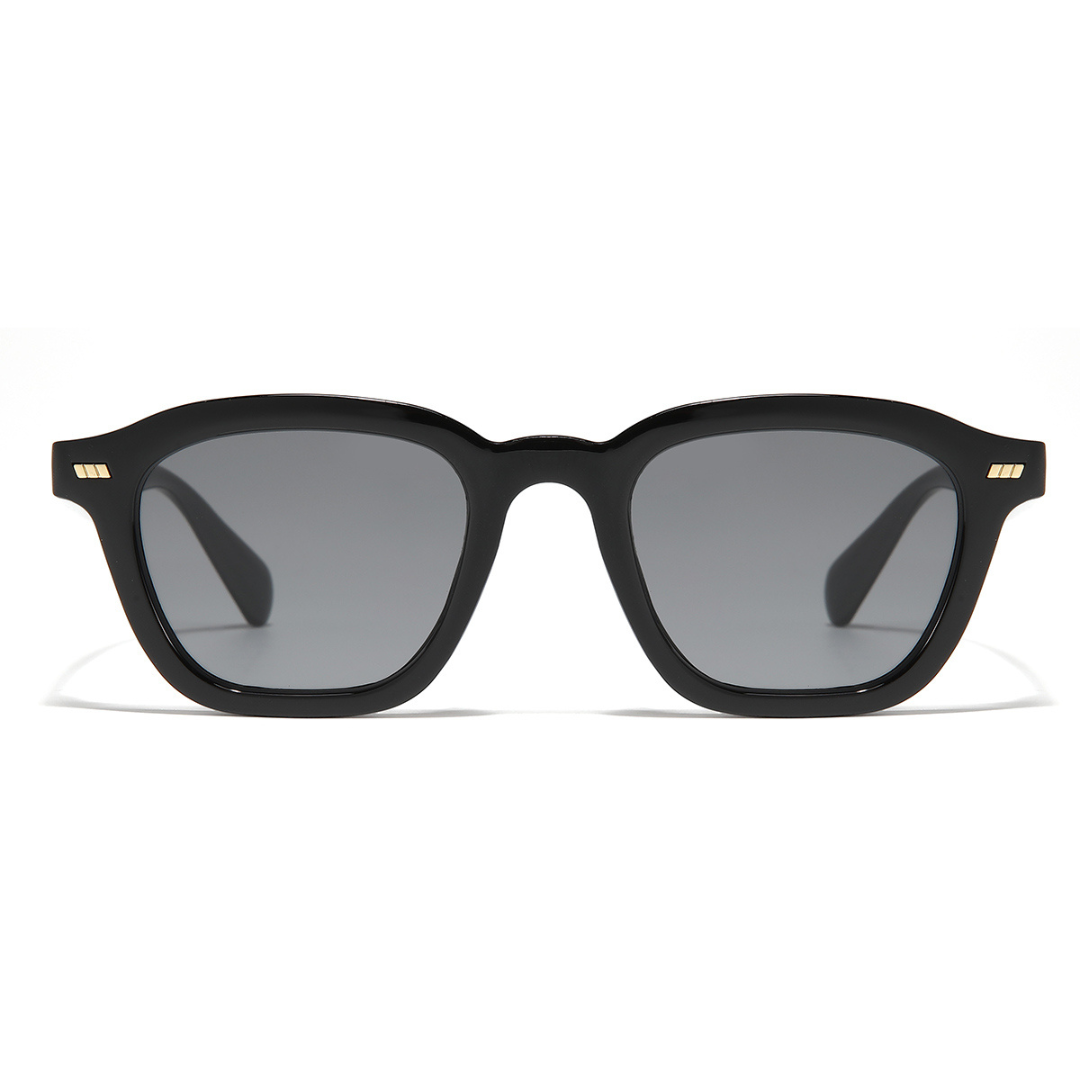 Spark Full Black Rectangle Sunglasses