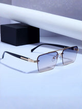 GG2349 Black Peach Gradient Rectangle Sunglasses