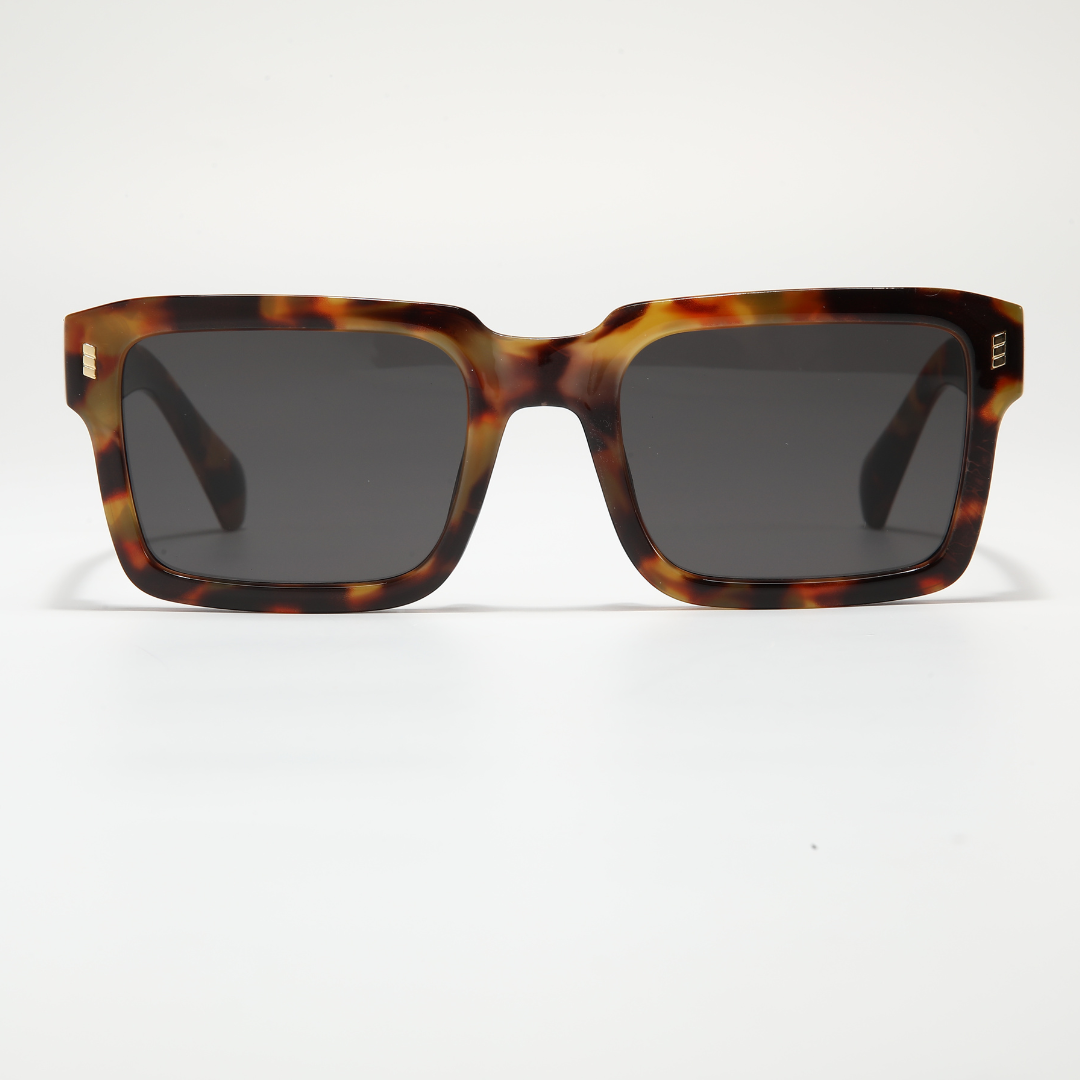 Sigma Tortoise Black Rectangle Sunglasses