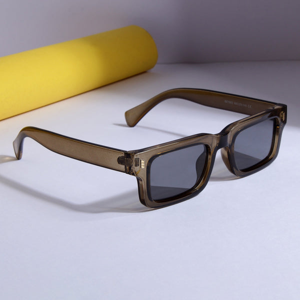 Lucifer Brown Grey  Rectangle Sunglasses