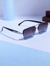 GG2349 Black Blue Gradient Rectangle Sunglasses