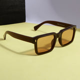 Sigma Brown Rectangle Sunglasses