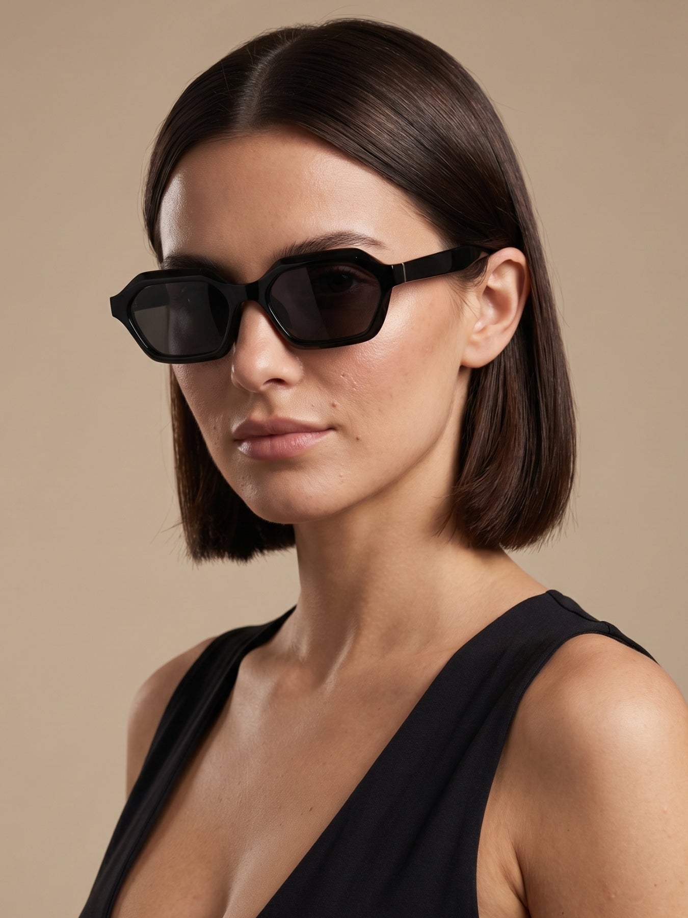 Stellan Full Black Retro Square Sunglasses