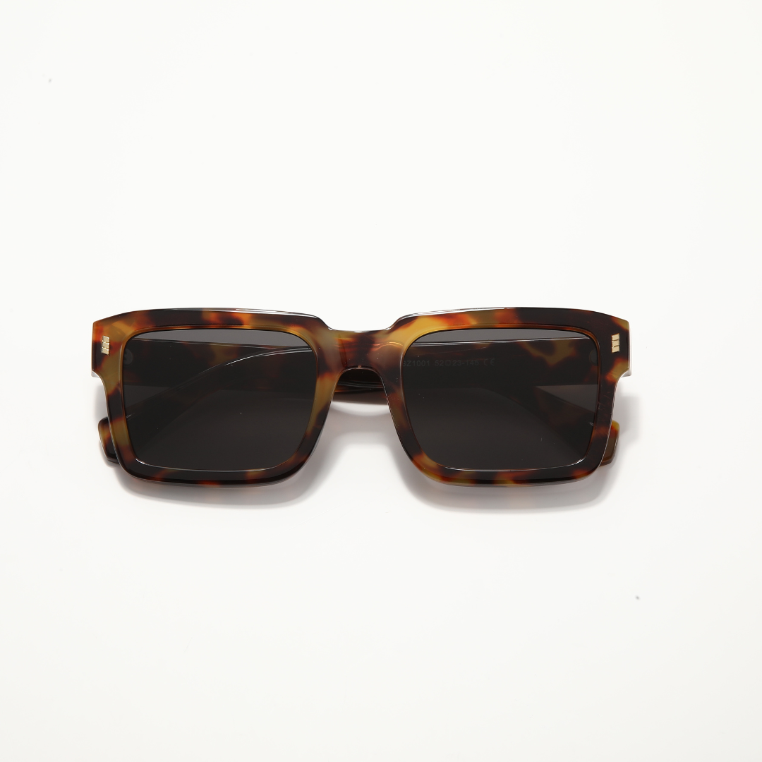 Sigma Tortoise Black Rectangle Sunglasses