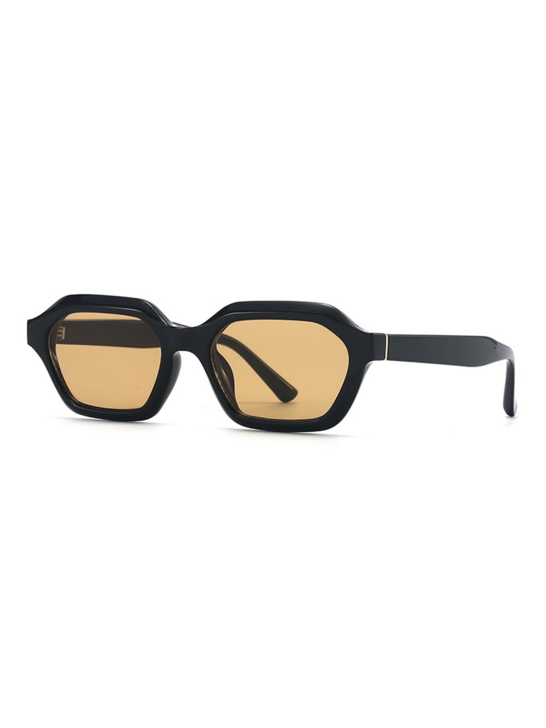 Stellan Black Brown Retro Square Sunglasses