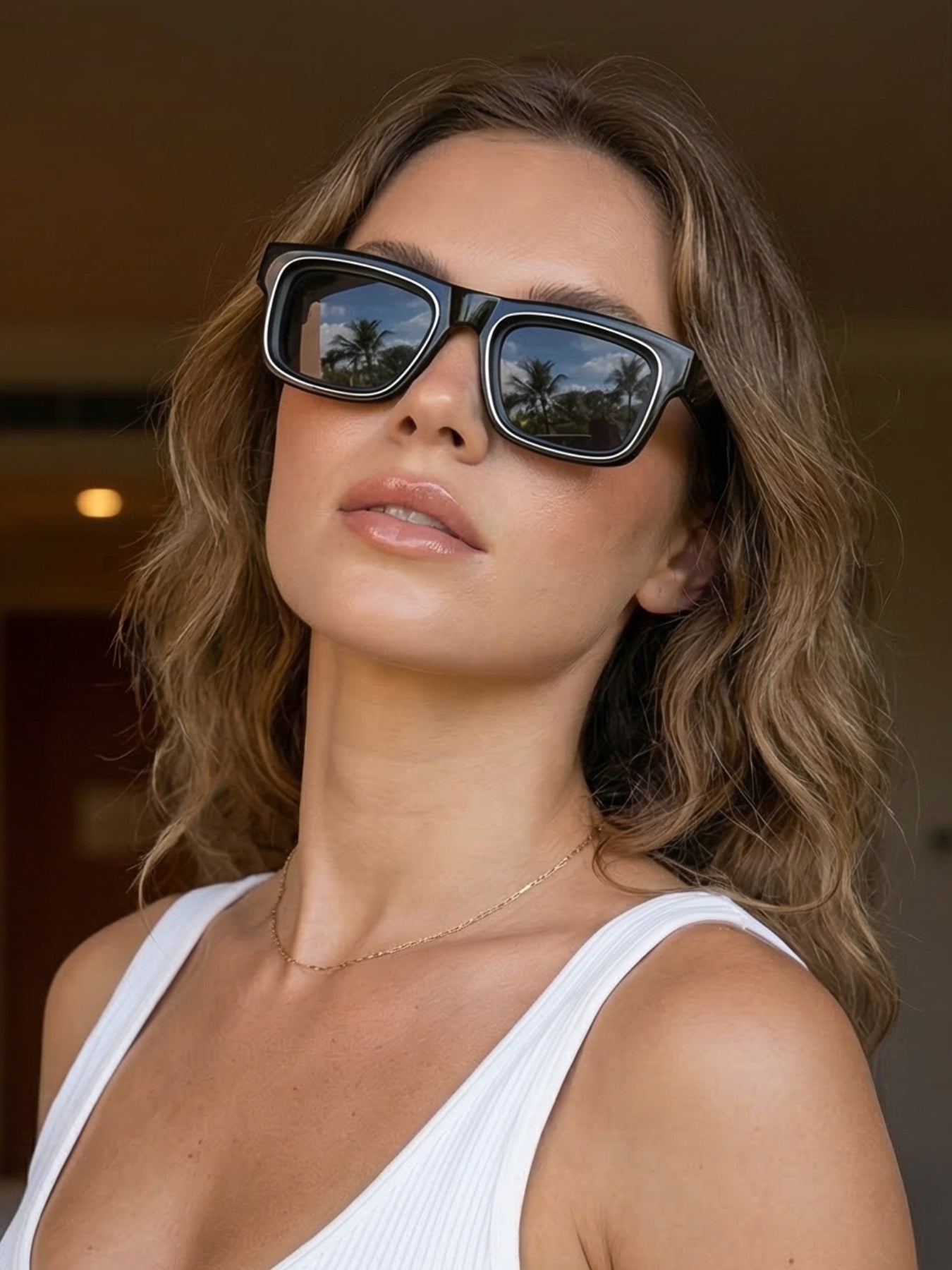 Rogue Full  Black Square Sunglasses