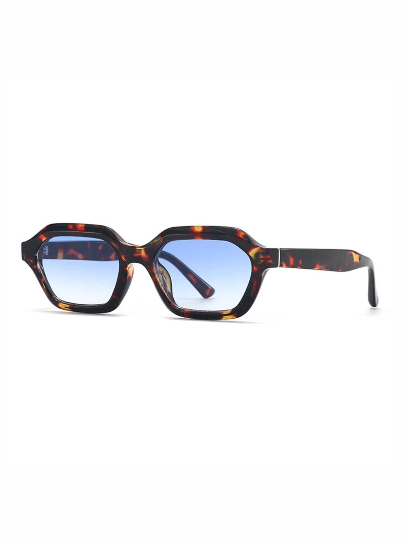Stellan Tortoise Blue Gradient Retro Square Sunglasses