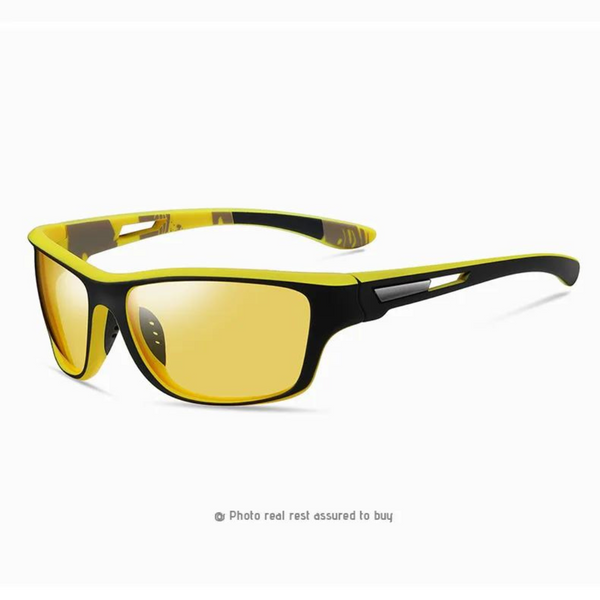 Rider V1 Yellow Polarized Rectangle Sunglasses