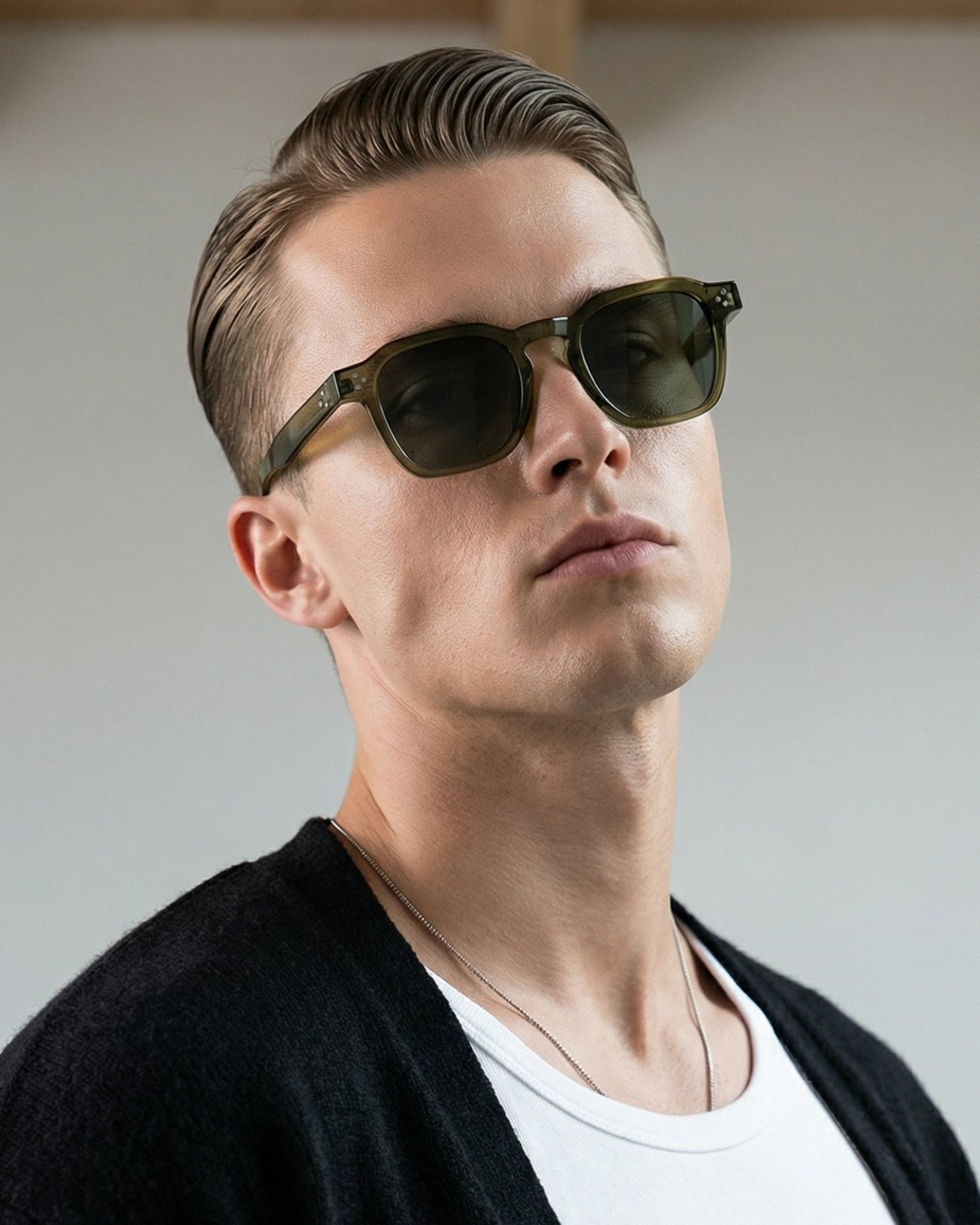 J-Bond Green Square Sunglasses