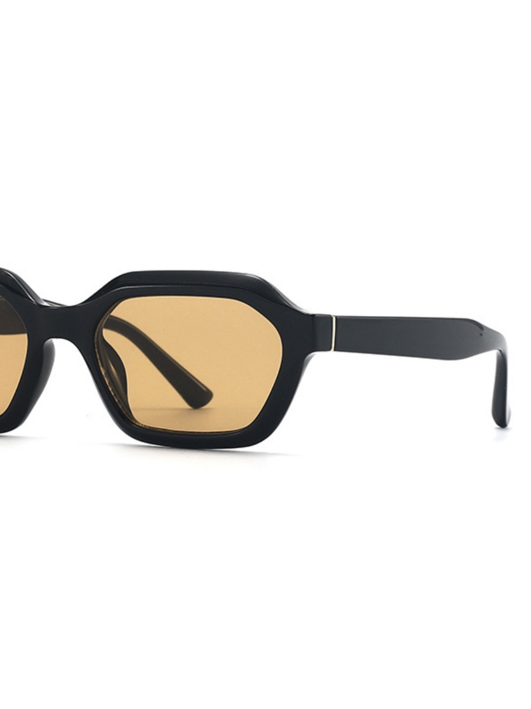 Stellan Black Brown Retro Square Sunglasses