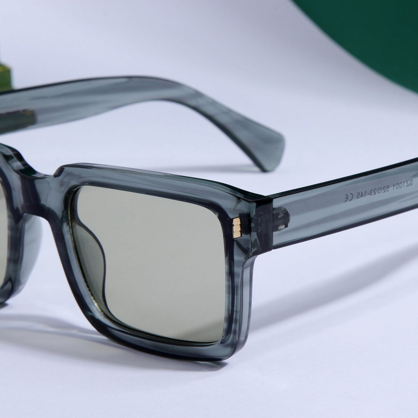 Sigma Green Rectangle Sunglasses