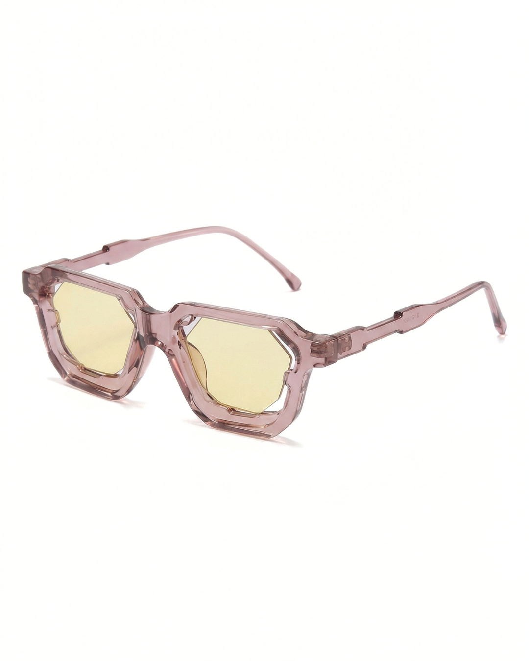 Crystal Full Brown Square Sunglasses