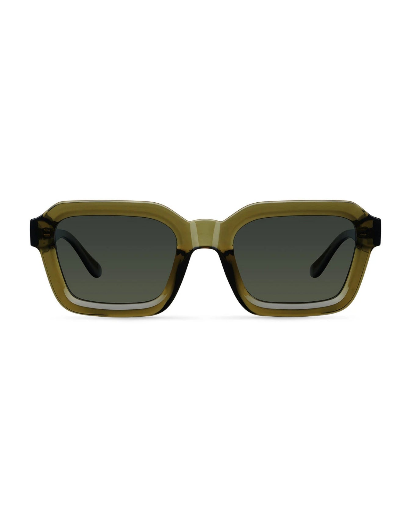 Hunter Green Square Sunglasses