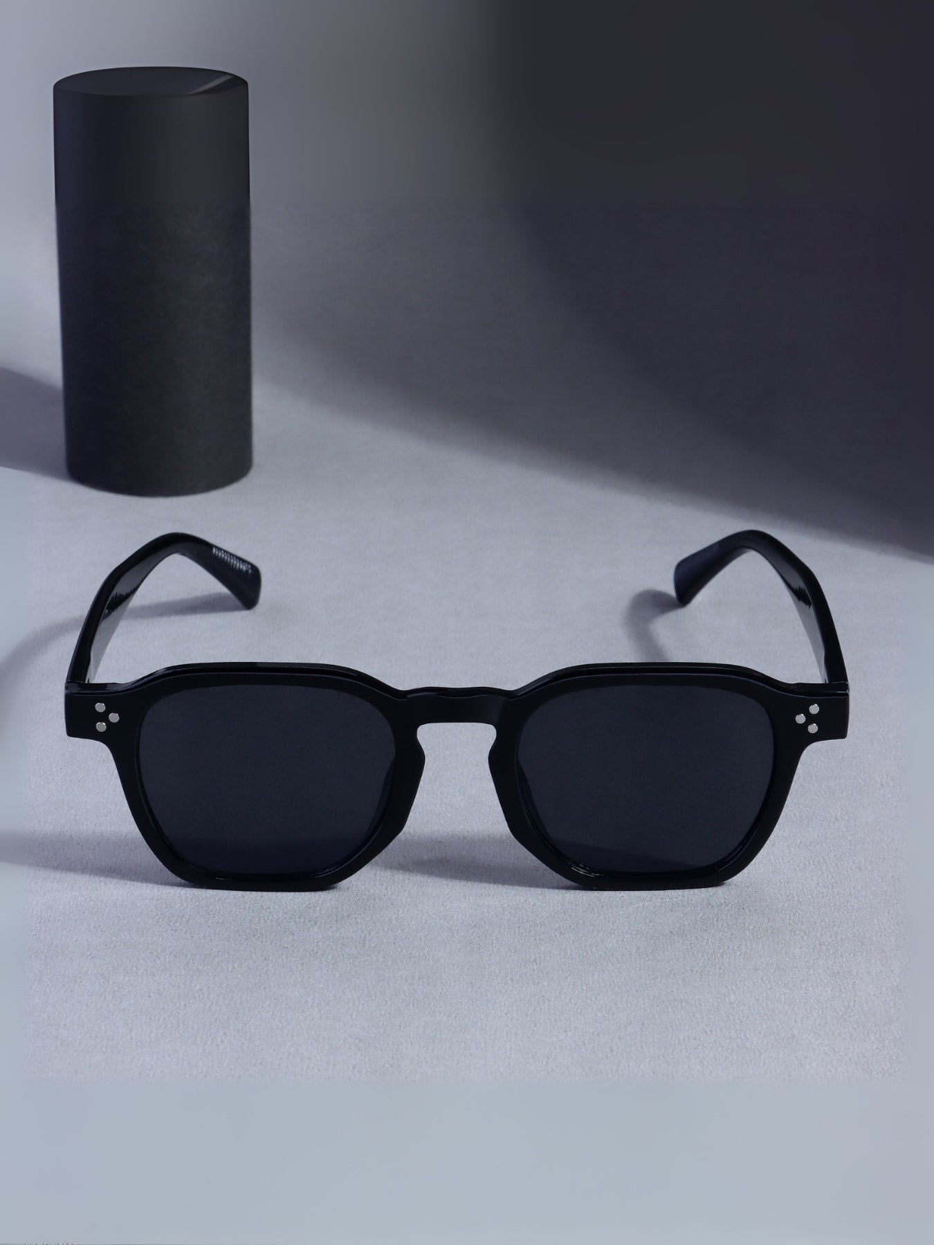 J-Bond Full Black Square Sunglasses