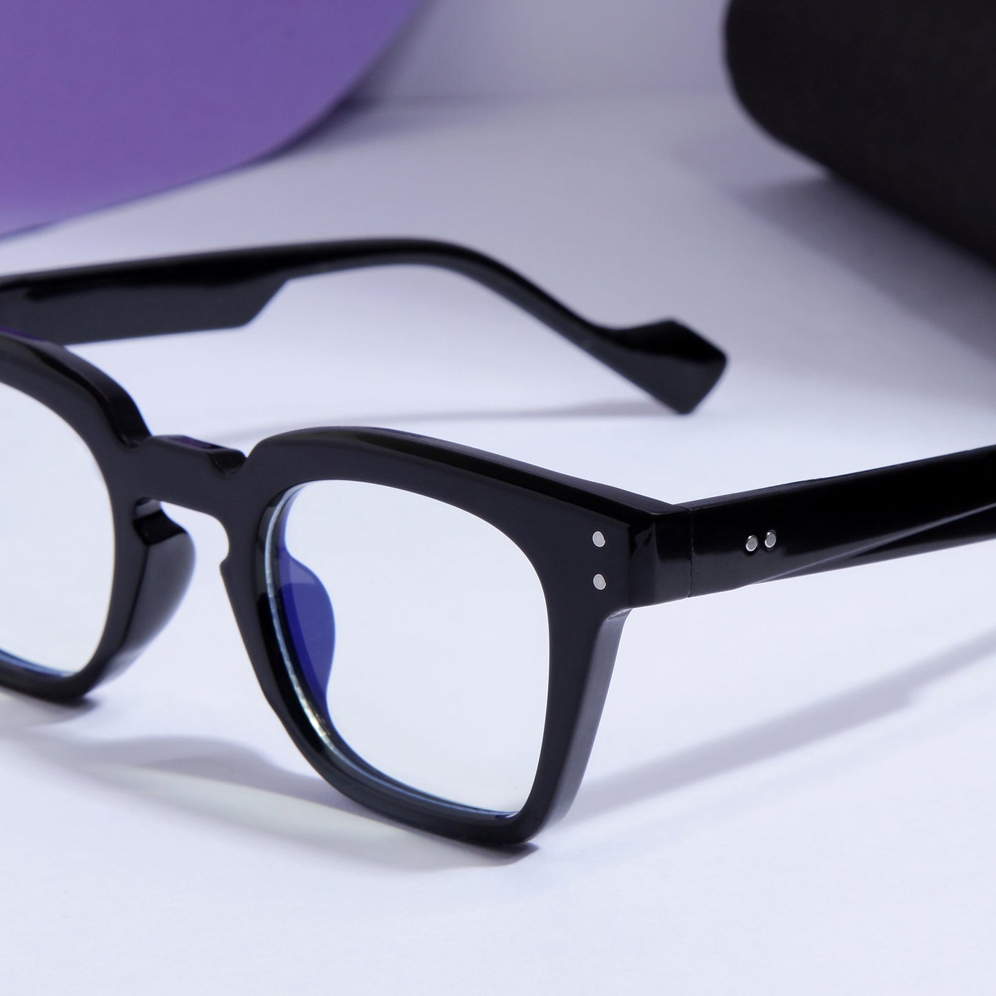 Black Clear SZ 2001 Square Sunglasses