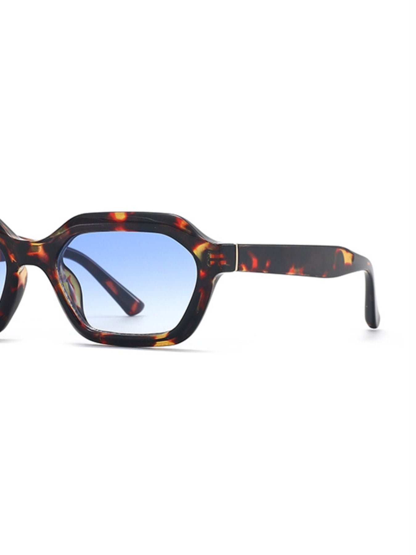 Stellan Tortoise Blue Gradient Retro Square Sunglasses