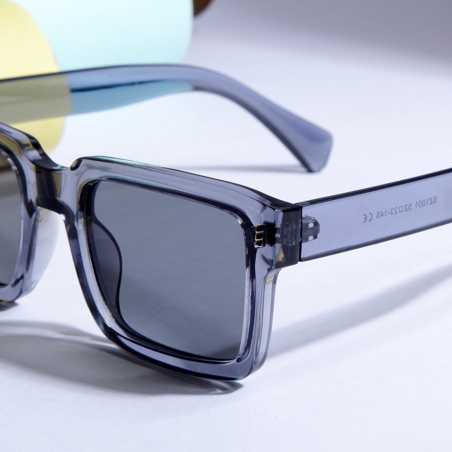 Sigma Grey Black Rectangle Sunglasses