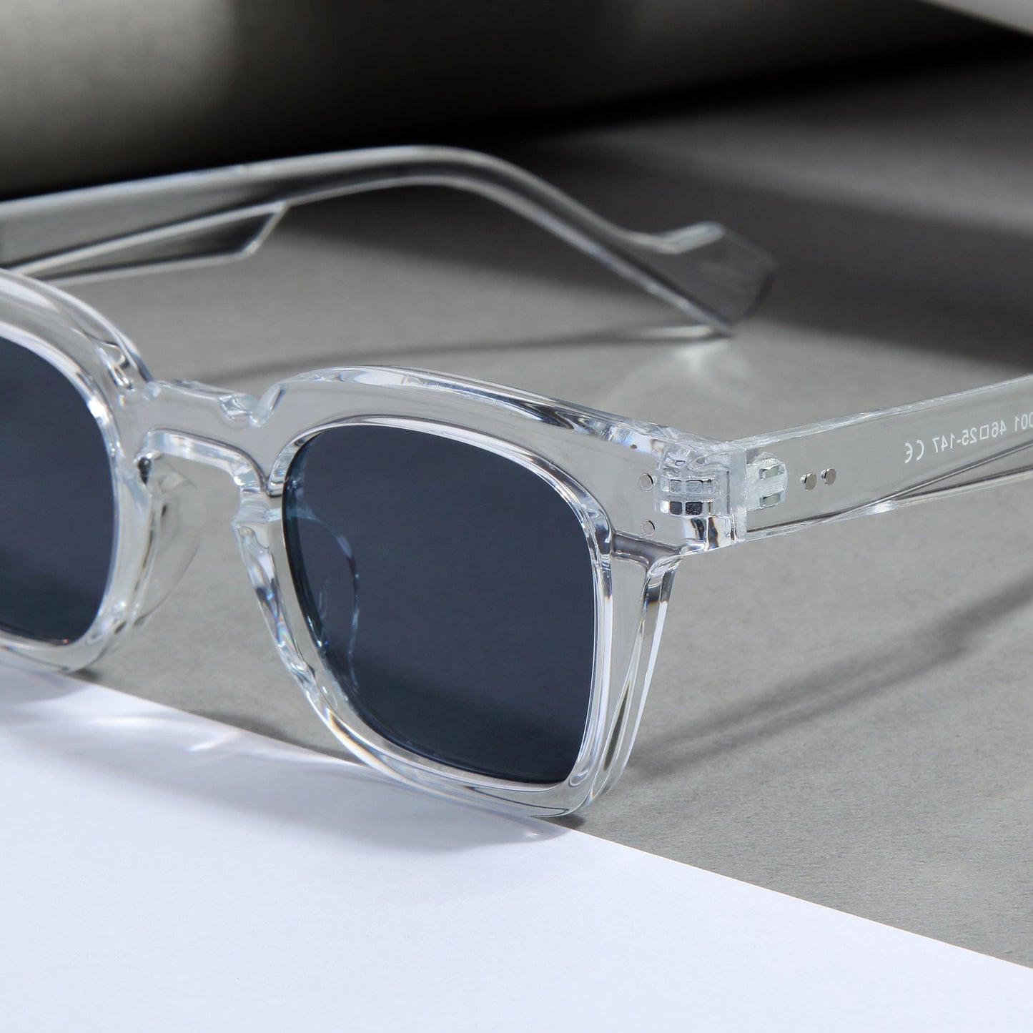Clear Black SZ 2001 Square Sunglasses