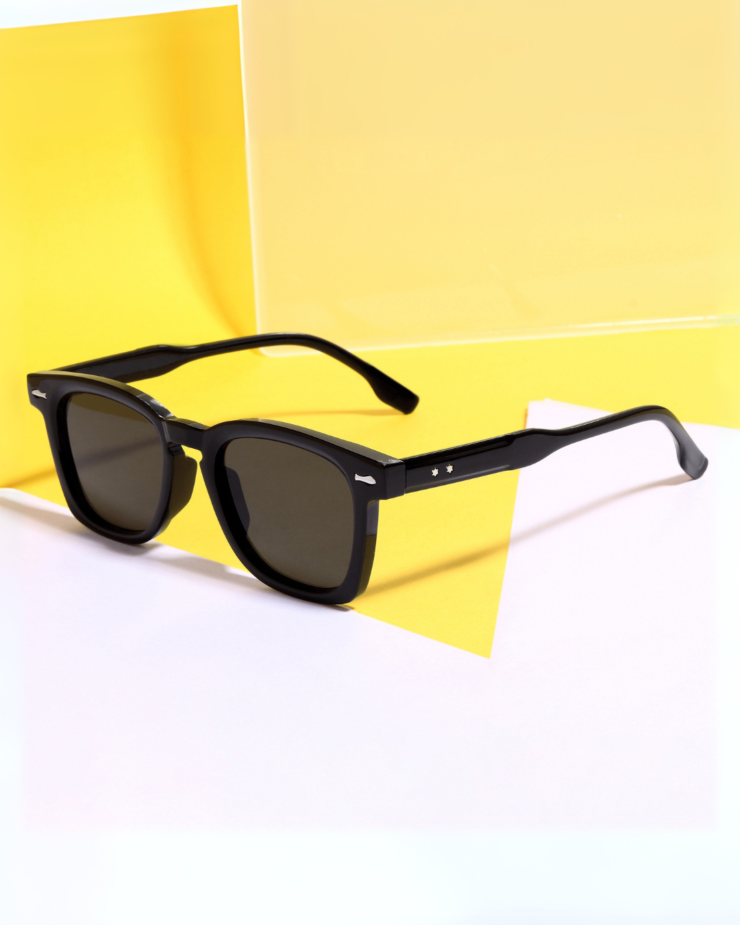Michel Black Square Sunglasses